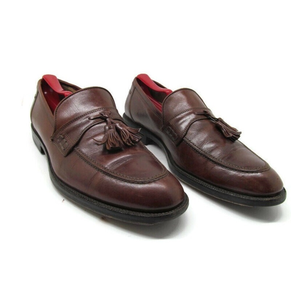 Johnston & Murphy Signature Series  Brown Leather Tassel Dress Loafers US 10 M